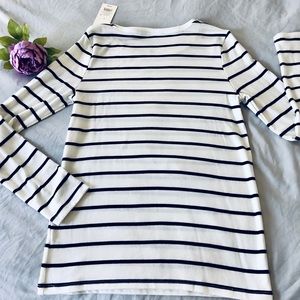 a new day Tops - A New Day-striped White crewneck Long sleeve sz lg a new day Tops - A New Day-striped White crewneck Long sleeve sz lg